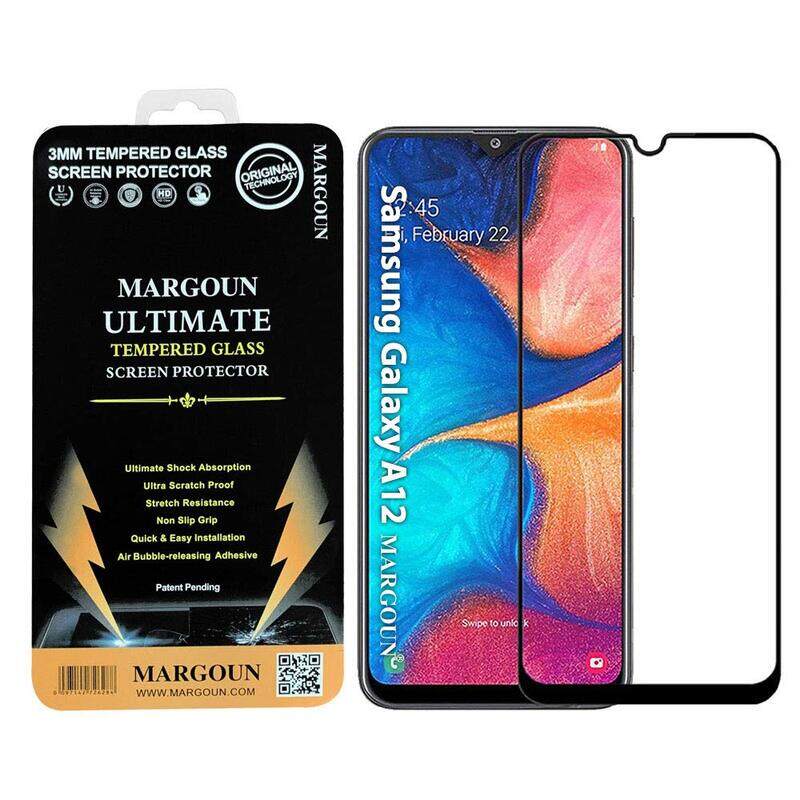 Margoun Samsung Galaxy A12 Tempered Glass Screen Protector, Clear