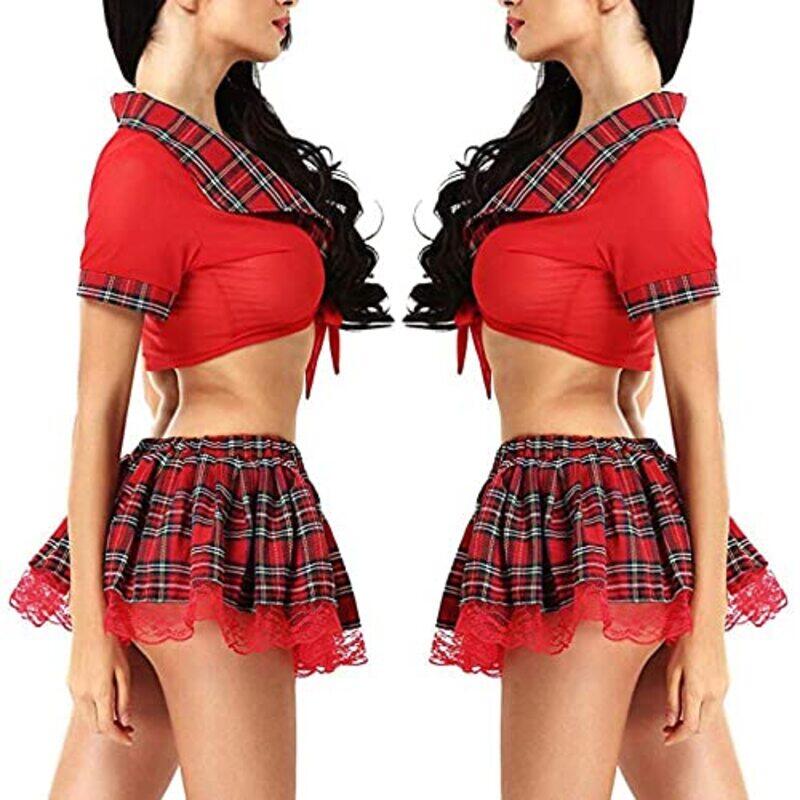 Margoun Sexy Schoolgirl Lingerie Roleplay Costumes Set