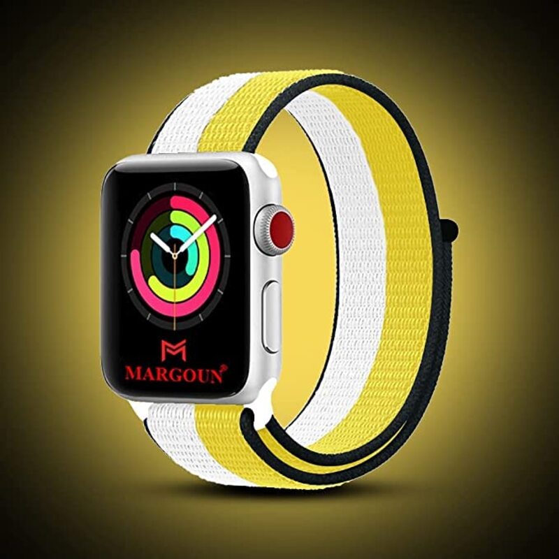 Margoun Nylon Sport Band for Apple Watch 38mm/40mm/41mm, 5 Piece, Multicolour