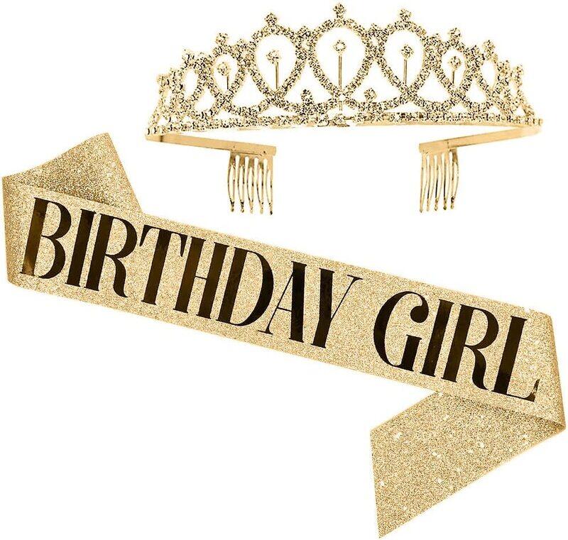 

Margoun Happy Birthday Crown And Sash Set