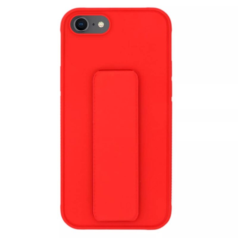 Margoun Apple iPhone 8 Multi-Function Shockproof Protective Two-In-One Finger Grip Holder Mobile Phone Case Cover, Red