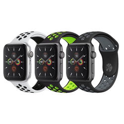 CATANES 3 Pack For Apple Watch 49mm 45mm 44mm 42mm Silicone Sport Band Nike Strap Compatible With iWatch Series Ultra/8/7/SE/6/5/4/3/2/1-N24