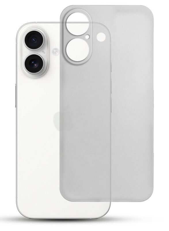 

MARGOUN for iPhone 16 Plus Case Cover Air Skin Series Back Cover Sturdy Durable Thin Case Drop Protection Cover Clear / Light Grey