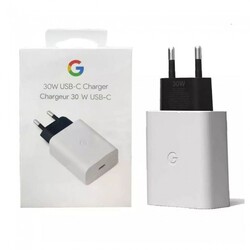 Google 30W USB C Fast Charger 2 Pins Charger/White