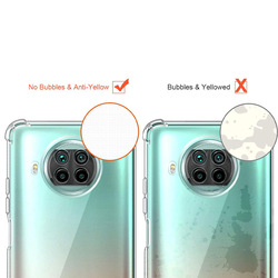 MARGOUN For Xiaomi Redmi Note 9 Pro 5G Case Cover Clear Protective TPU Four Corners Cover Transparent Soft Case