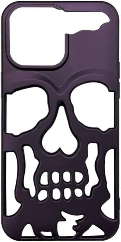

MARGOUN for iPhone Case TPU 3D Skull Protective Cover Fashion Cute Cellphone Case (Purple, iPhone 13 Pro Max)