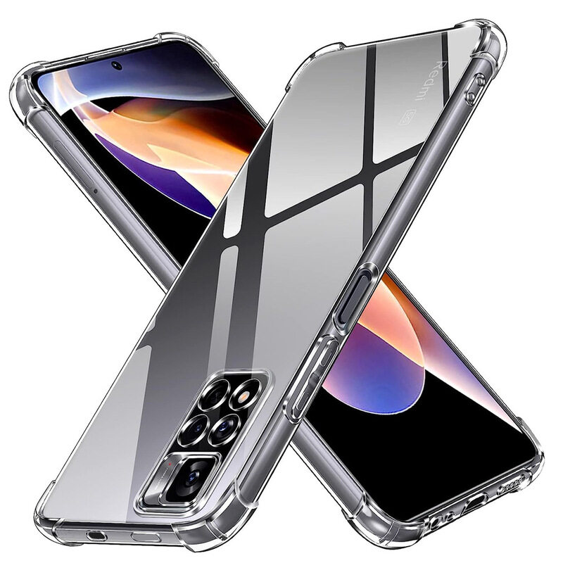 

MARGOUN For Xiaomi Redmi Note 11 5G Case Cover Clear Protective TPU Four Corners Cover Transparent Soft Case