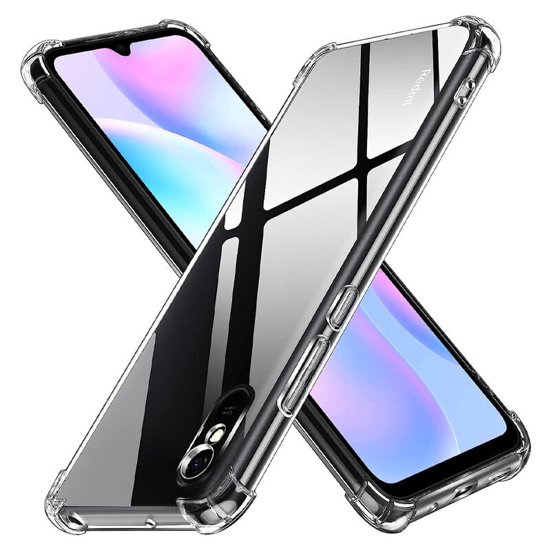 

MARGOUN For Xiaomi Redmi 9i Case Cover Clear Protective TPU Four Corners Cover Transparent Soft Case