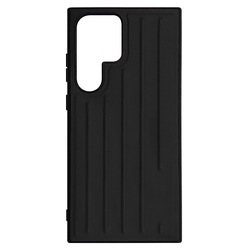 MARGOUN For Samsung Galaxy S23 Ultra Case Silicone Hard Cover IST (Black)