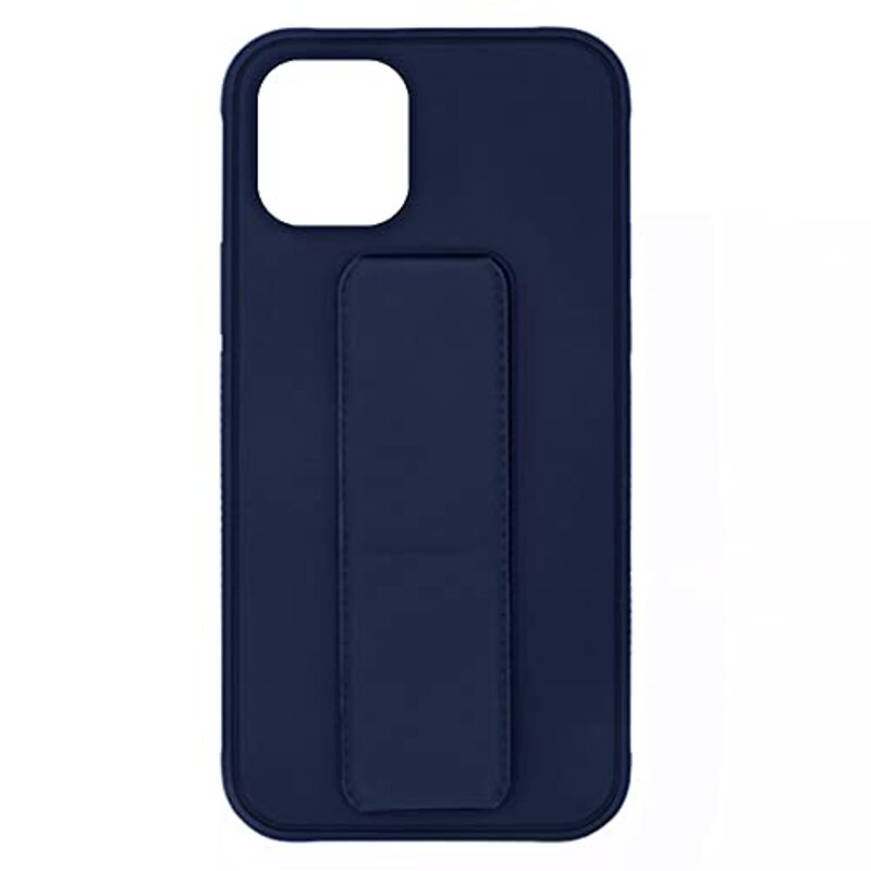 Margoun Apple iPhone 11 Pro Multi-Function Shockproof Protective Two-In-One Finger Grip Holder Mobile Phone Case Cover, Dark Blue