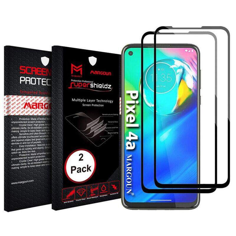 

Margoun Google Pixel 4a 5.81 inch (2020) 3D Screen Film Guard Tempered Glass Screen Protector Set, 2 Pieces, Clear