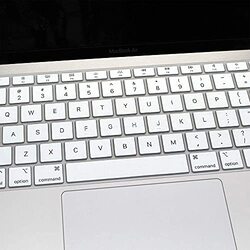 Margoun Premium Silicone Keyboard Cover for Apple MacBook Air & MacBook Pro, White