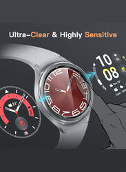 MARGOUN for Samsung Galaxy Watch 6 Classic 47mm Screen Protector Tempered Glass Anti-Scratch 9H Ultra-thin Screen Protector Protective Film Cover Accessories