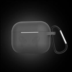 MARGOUN for Airpods 3 Case Cover Silicone with Clip, Airpods 3 Case 2021 3rd Generation (grey)