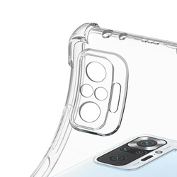 MARGOUN For Xiaomi Redmi Note 10 Pro Case Cover Clear Protective TPU Four Corners Cover Transparent Soft Case