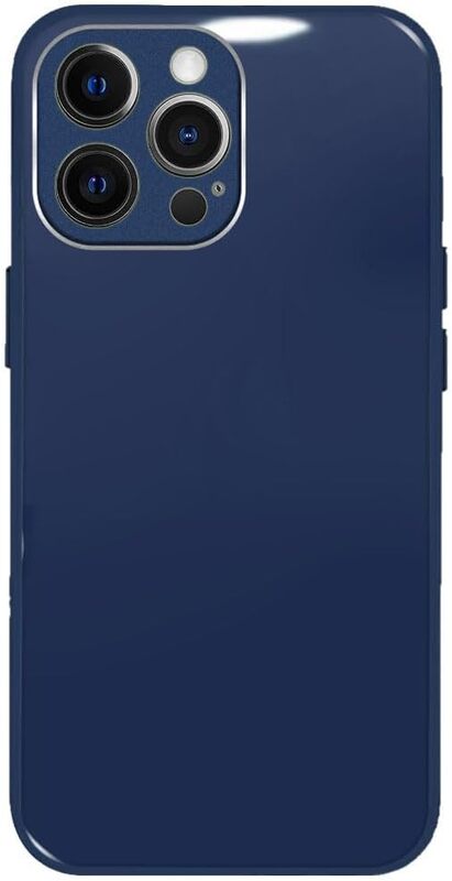 MARGOUN for iPhone 12 Pro Max Case Cover Electroplated Hard Glossy Case with Camera Protection (iPhone 12 Pro Max, dark blue)