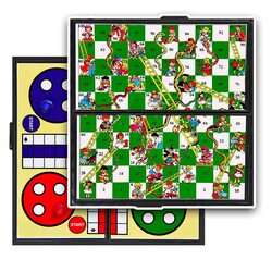 Margoun 2-Piece Ludo & Snake and Ladders Board