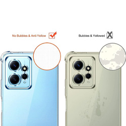 MARGOUN For Xiaomi Redmi Note 12 Case Cover Clear Protective TPU Four Corners Cover Transparent Soft Case
