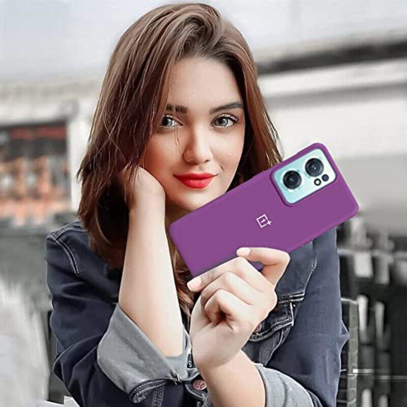 Margoun OnePlus Nord CE 2 5G TPU Silicone Soft Flexible Rubber Protective Mobile Phone Case Cover, Dark Purple