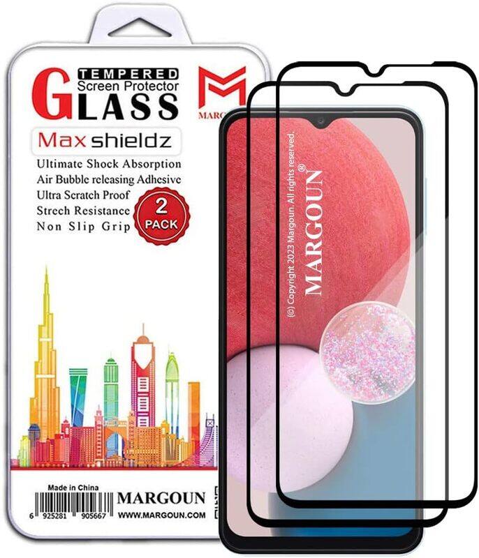 

MARGOUN 2 Pack for Samsung Galaxy A13 4G Screen Protector Side Black Tempered Glass 9H Hardness Anti Finger-Print