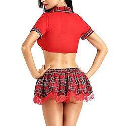 Margoun Sexy Schoolgirl Lingerie Roleplay Costumes Set