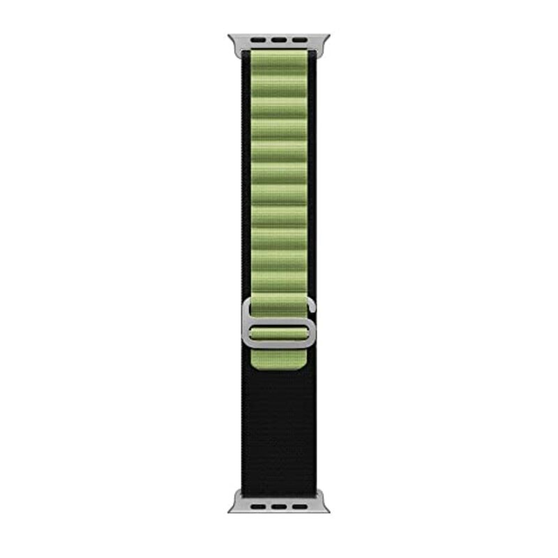 Margoun Nylon Alpine Sport Loop Watch Band for Apple iWatch Series 8/Ultra/7/SE/6/5/4/3/2/1 49mm/45mm/44mm/42mm, Green