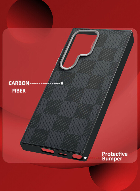 CATANES for Samsung Galaxy S24 Ultra Case Cover 2024 New Pattern Aramid Carbon Fiber Phone Case Slim & Light Design