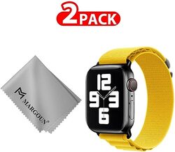 MARGOUN For Apple Watch Band 41mm 40mm 38mm Alpine Nylon Woven Sport Strap With Microfiber Cleaning Cloth Compatible For iWatch Series 8/7/SE/6/5/4/3/2/1 - A08