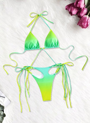 MARGOUN Small Women's Swimwear String Tringle Bikinis Women Tassel Swimsuit Female Bathers Bathing Suit Swimming Beachwear Green / S (Bust 70/Waist 62-66/Hip 76-78)/M3037