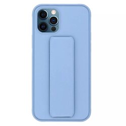 Margoun Apple iPhone 12 Pro Multi-Function Shockproof Protective Two-In-One Finger Grip Holder Mobile Phone Case Cover, Light Blue