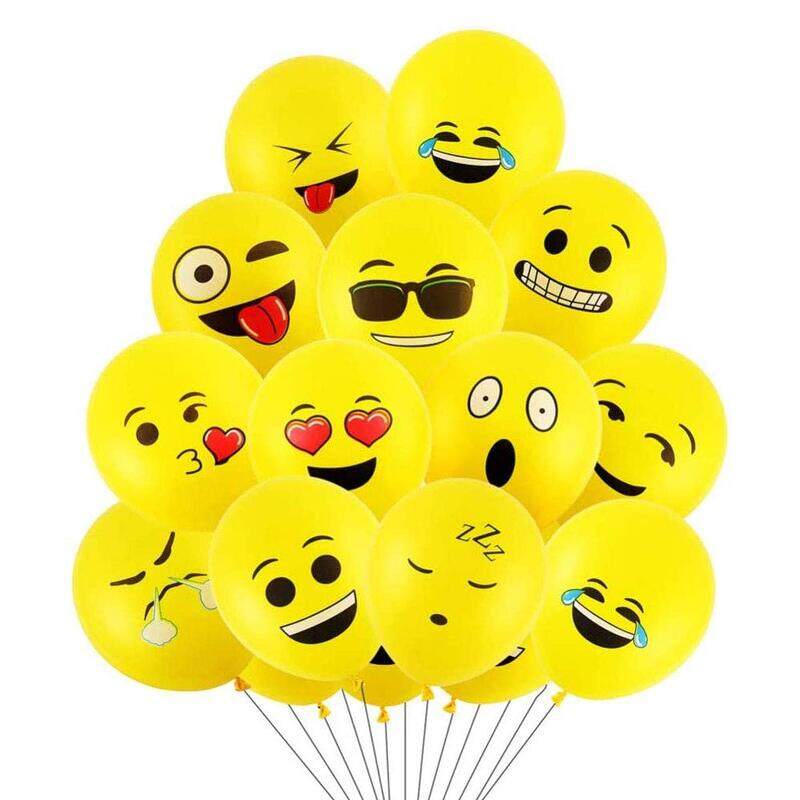 

Margoun Emoji Theme Balloons, 100 Pieces