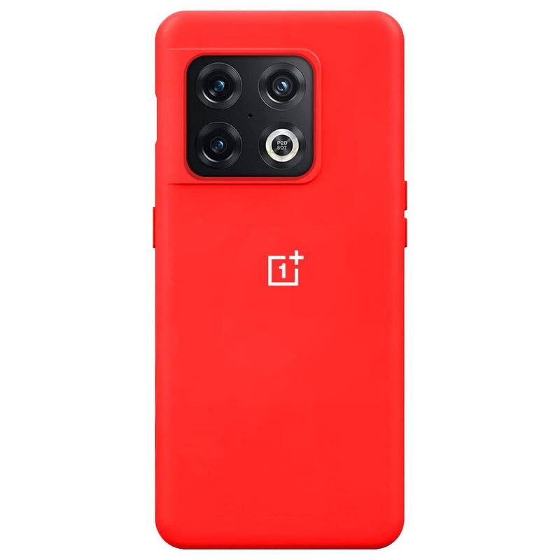 Margoun OnePlus 10 Pro TPU Silicone Soft Flexible Rubber Protective Mobile Phone Case Cover, Red