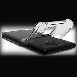 MARGOUN For Xiaomi Redmi Note 9 Pro Case Cover Clear Protective TPU Four Corners Cover Transparent Soft Case