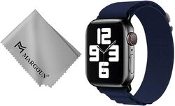MARGOUN For Apple Watch Band 49mm 45mm 44mm 42mm Alpine Nylon Woven Sport Strap With Microfiber Cleaning Cloth Compatible For iWatch Series 8/7/SE/6/5/4/3/2/1 - B06