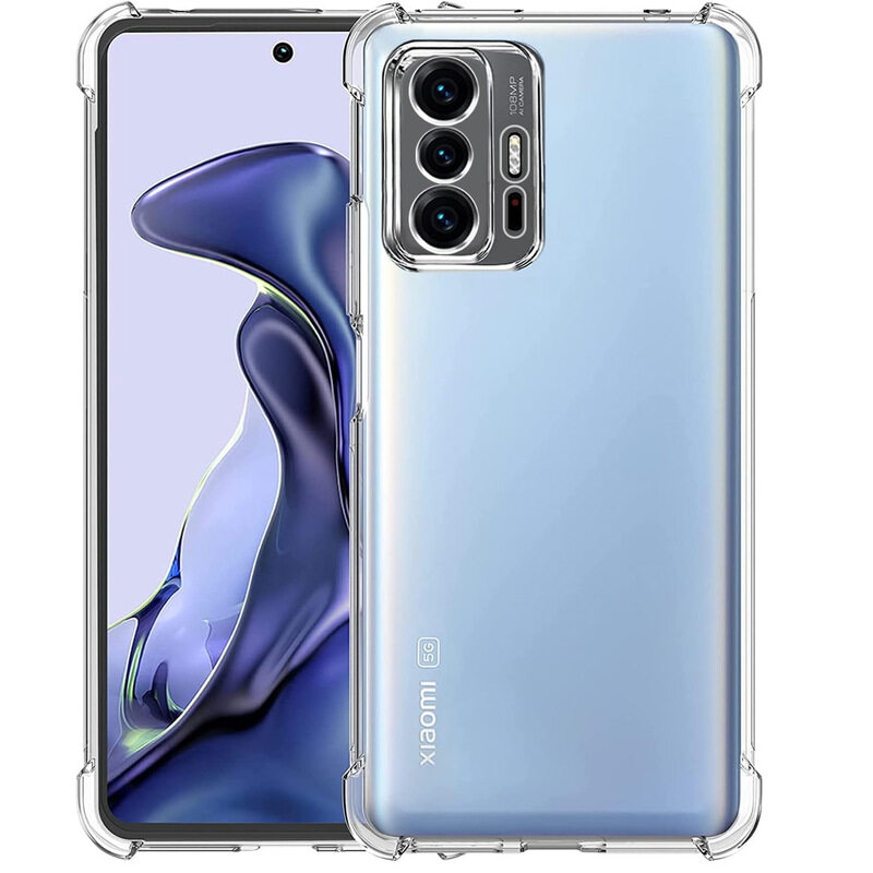 

MARGOUN For Xiaomi 11T Case Cover Clear Protective TPU Four Corners Cover Transparent Soft Case