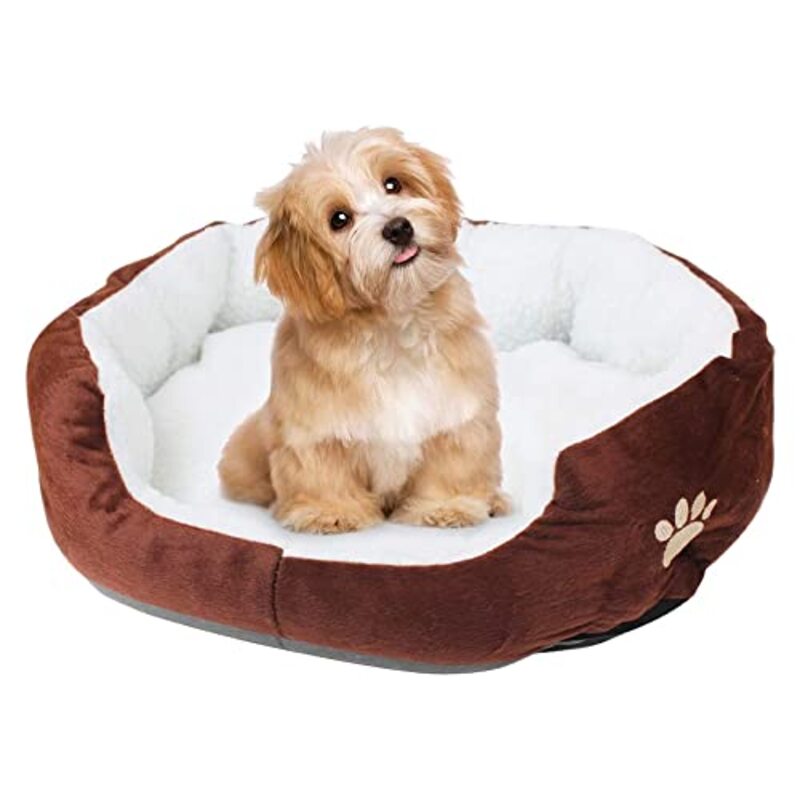 Margoun Pet Cat & Dog Sleeping Bed, Brown