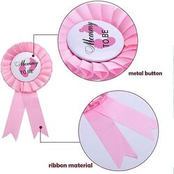 MARGOUN 4 Pcs Mommy to Be Sash Daddy to Be Satin Sash Baby Shower Sash Bundle Gender Reveal Party Decoration with Badge Pin for Baby Shower Party Gifts