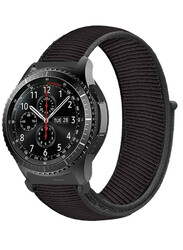 MARGOUN 22mm Nylon Strap,Compatible with Huawei GT/Huawei GT2 (46mm) /Huawei GT2 Pro/Samsung Galaxy Watch (46mm) and Galaxy Watch 3 (45mm) Sport Wristband Strap Black/Grey