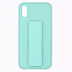 Margoun Apple iPhone XS Multi-Function Shockproof Protective Two-In-One Finger Grip Holder Mobile Phone Case Cover, Mint Green