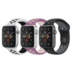 CATANES 3 Pack For Apple Watch 49mm 45mm 44mm 42mm Silicone Sport Band Nike Strap Compatible With iWatch Series Ultra/8/7/SE/6/5/4/3/2/1-N23