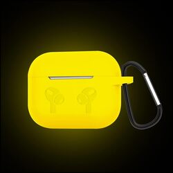 MARGOUN for Airpods 3 Case Cover Silicone with Clip, Airpods 3 Case 2021 3rd Generation (yellow)