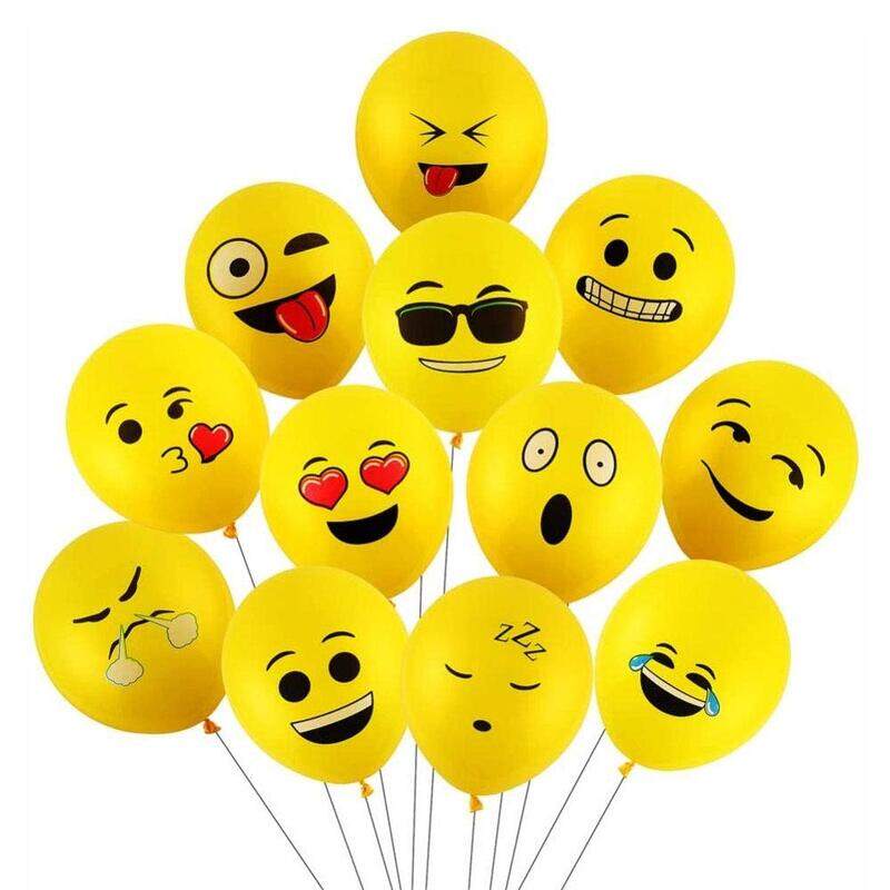 

Margoun Emoji Theme Balloons, 50 Pieces