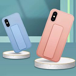 Margoun Apple iPhone XS Max Multi-Function Shockproof Protective Two-In-One Finger Grip Holder Mobile Phone Case Cover, Light Blue