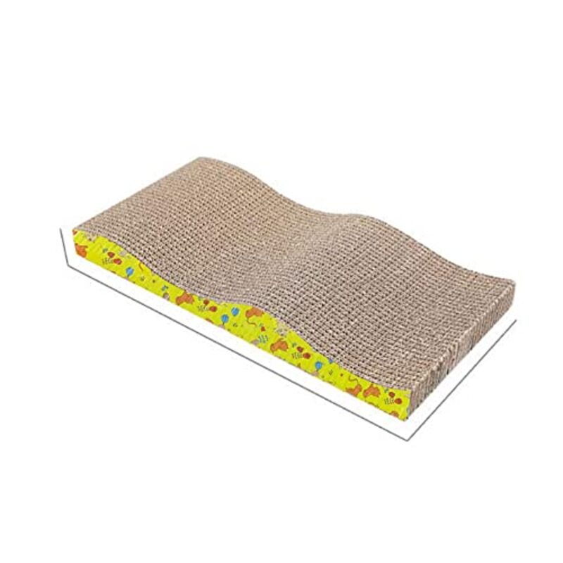 Margoun Cat Scratcher Cardboard Bed, Yellow