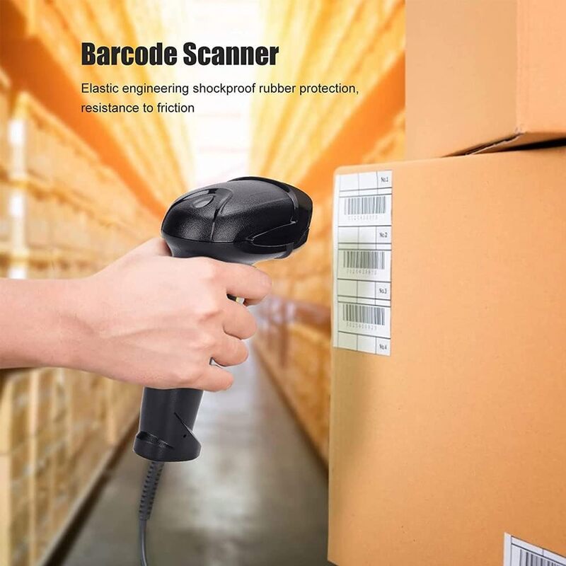 MARGOUN Wireless Laser Barcode Scanner Compatible with Bluetooth, Portable USB (X-620G)