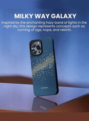 PITAKA iPhone 15 Pro Max MagEZ case Aramid Fiber MagSafe Slim Light Case Less Touch Feeling StarPeak MagEZ Case/ Milk Way Galaxy