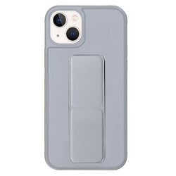 Margoun Apple iPhone 13 Finger Grip Holder Magnetic Multi-Function Shockproof Protective Mobile Phone Case Cover, Grey