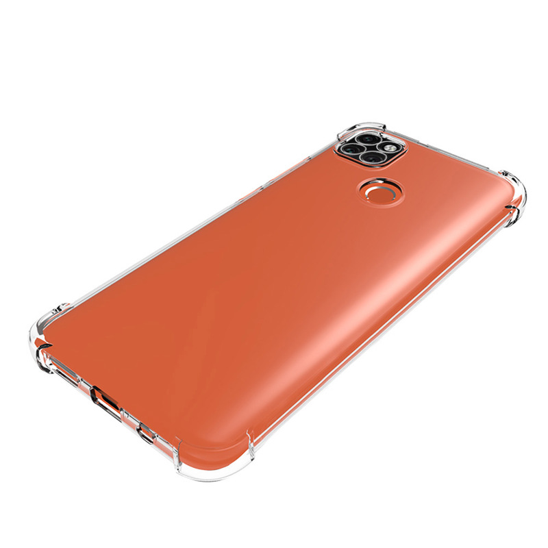 MARGOUN For Xiaomi Redmi 9C Case Cover Clear Protective TPU Four Corners Cover Transparent Soft Case