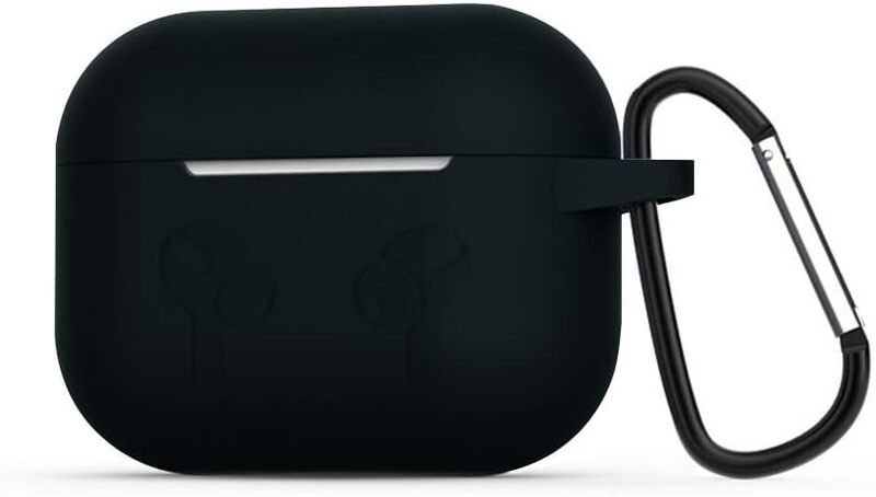 MARGOUN for Airpods 3 Case Cover Silicone with Clip, Airpods 3 Case 2021 3rd Generation (black)