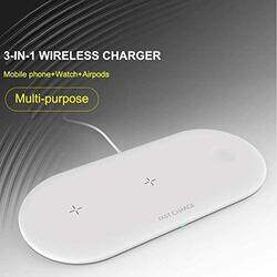 Margoun 3-in-1 Airpower Wireless Charging Pad for iOS Devices, 15W, Black